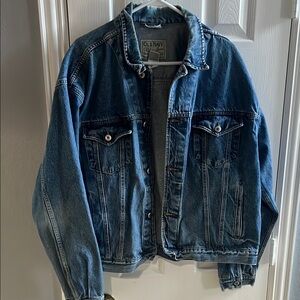 Old Navy Blue Lightweight Shirt Jacket Timeless Style